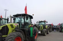 Protestowali polscy i czescy rolnicy.